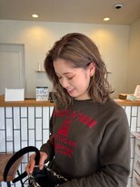 アンレッグス(ann LEGS)&nbsp;ハイライト/イルミナカラー/ミルクティーベージュ/切りっぱなし