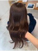 髪質改善/ココアブラウン/艶髪レイヤーロング