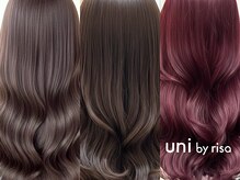 ユニバイリサ 天神大名店(uni by risa)の雰囲気（ダブルカラーやグレージュカラーも透明感＆艶感たっぷりの美髪に）