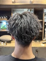 メンズココ メンズパーマ 韓国ヘア 日本橋店(MENS COCO)&nbsp;センターパート　ツイストスパイラルパーマ
