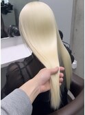 原宿 ホワイトブロンド 抜きっぱなしブリーチ ケアブリーチ