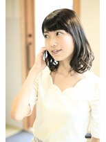 ヘアーアンドビューティストーリア 蒲田店(hair beauty STORIA)&nbsp;【STORIA蒲田店】ナチュラルゆる巻きロブ