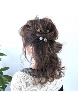 ローレン(Rolen.) Rolen.インナーカラー　ベージュ × ラベンダー