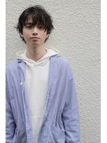 ブークル(boucle)&nbsp;黒濡れ髪のストリートカジュアルマッシュ