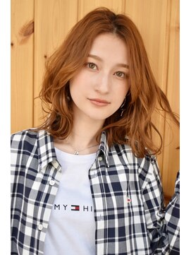 ブゾン(buZon) 【buZonブゾン】ミックスウェーブ×ベージュカラー