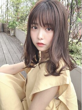 シルクレイ 吉祥寺店(Silk-lei) フェザーバング大人かわいい小顔ピンクベージュ20代30代吉祥寺