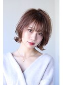 大人可愛い20代30代40代似合わせカットイメチェン流しバング