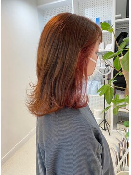 エンリッチヘア(enrich hair) インナーカラー ピンク 髪質改善トリートメント