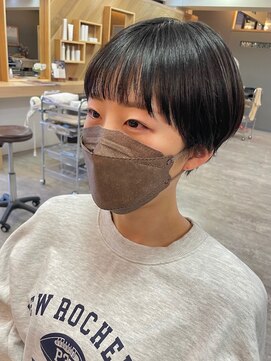 ヘア プロデュース キュオン(hair produce CUEON.) コンパクトショート×アッシュグレー