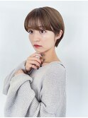 マッシュショート_アースカラーくびれヘアツートンカラー_38801