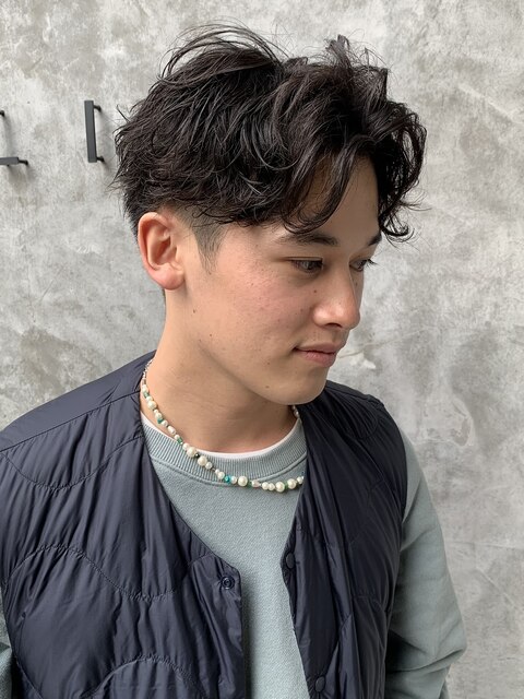 【MEN’S HAIR】センターパート　束感ショート　◎上辻担当