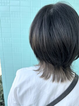 エヌプラス ヘアー(N+ hair) ショートウルフ　インナーカラー