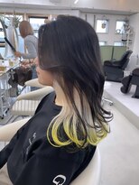 プネル(punel)&nbsp;インナーイエロー/裾カラー