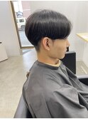 ダウンパーマで毛流れセンターパート