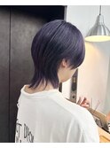 【GEEKS渋谷】中性的ウルフ/ブルーシルバー/メンズウルフ/秋冬