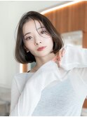 韓国ボブレイヤーカットシースルー似合わせイメチェン小顔