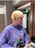 【藤沢横浜】抜きっぱなしブロンドカラー/コンパクトショート