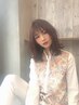 カット＋パーマ（シャンプー、ブロー付き）　￥8640～