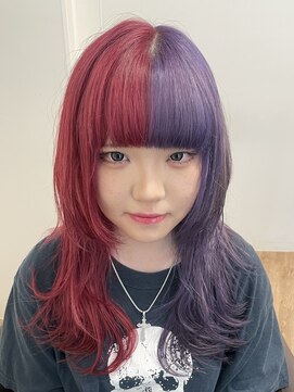 ジエクト ヴィシア(The Ect VIXIA) ツートーンカラー/チェリーレッド/バイオレット/ブリーチ1回