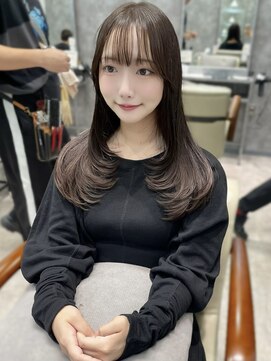 フォンド 津田沼(fond.) 切りっぱなしボブ/エアリーロング/美髪/ピンクブラウン/津田沼