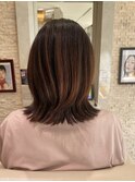 ナチュラルストレート×美シルエットくびれボブ