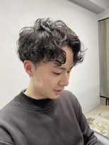 エトラ 渋谷店(etora)&nbsp;無造作パーマ　センターパート