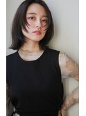 ボブショートボブ韓国丸みショートレイヤー外はねワンカール大人