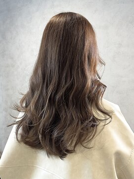 ラック(LUCK) モカブラウン/船橋/くすみベージュ/細めハイライト