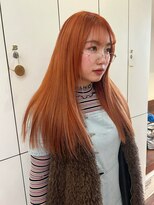 リンネテラス(Lin'ne terrace)&nbsp;ロングヘアのジューシーオレンジカラー＊