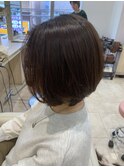 30代40代50代ナチュラルボブダークブラウンボブ大人ショートボブ