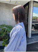 梅雨にぴったりのナチュラルストレートボブ