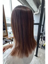 フレイムスヘアーアンドリラックス 西川口店&nbsp;オレンジベージュ×酸性ストレート