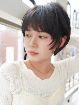 オジョマノ(OjOmano) ショート韓国ボブハイライト髪質改善ブリーチ前髪20代30代