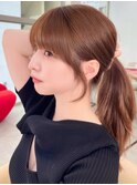 ☆姫カットレイヤー/マロンベージュ/韓国風巻き/立川レイヤー