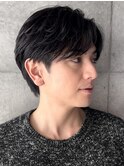ニュアンスパーマ　韓国　センターパート　30代　シースルー