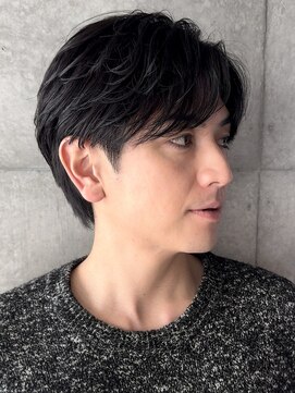 ブルニール 中崎町(BLEUNIR) ニュアンスパーマ　韓国　センターパート　30代　シースルー