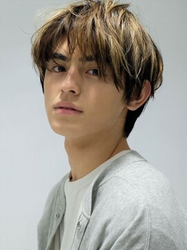 ステラ(STELLA) ブリーチ マッシュショート メンズカラー ツーブロック