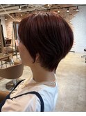 ラベンダーピンク×ショートボブ10.26デザインカラー