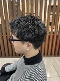 秋の大人メンズ◎波巻きスパイラルパーマで色気