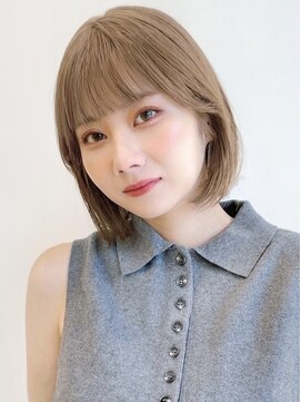 セイドット リー(Say. Ree) say.ボブくびれレイヤーボブオリーブグレーダークレッドベージュ