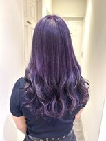 フーバイケンジ(fuu + KENJE)&nbsp;色落ちがキレイなバイオレットカラー&ヘアティンセル☆