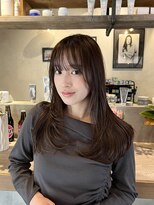 マスカリ(muscali)&nbsp;ハイライト/ダークアッシュ似合わせカットミディアムレイヤーe25