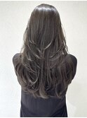 グレージュカラー/髪質改善/美髪/暗髪/レイヤーカット[恵比寿駅]