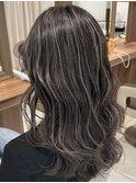 大人レイヤーカット白髪ぼかし脱白髪染め40代50代60代