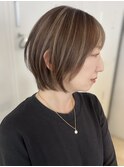 レイヤーカットハイライトバレイヤージュインナーカラーブリーチ