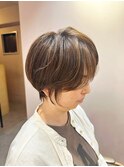 40代50代白髪ぼかしハイライト/くびれショート【オオハラ】