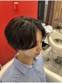 ハンサムショート×ニュアンスパーマ