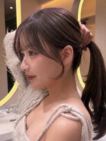 サンド ミュウ 横浜店(sand mieu)&nbsp;顔周りカット/前髪カット/ブラウンカラー/横浜顔周りカット
