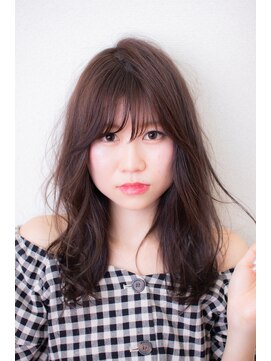 アンジェリーク(ANGELIQUE) シースルーバングXグレージュカラー