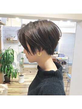 レンク(LENC) Coast.グレージュカラー×ショートボブ×アディクシーカラー